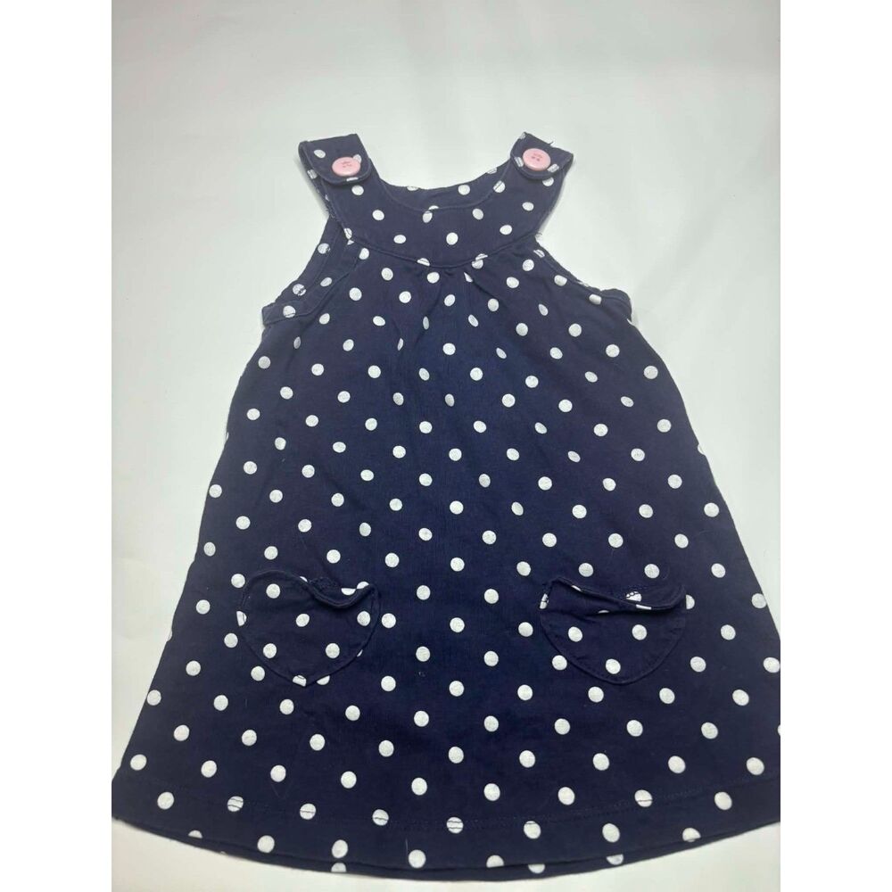 Carters 9 months dress blue and white